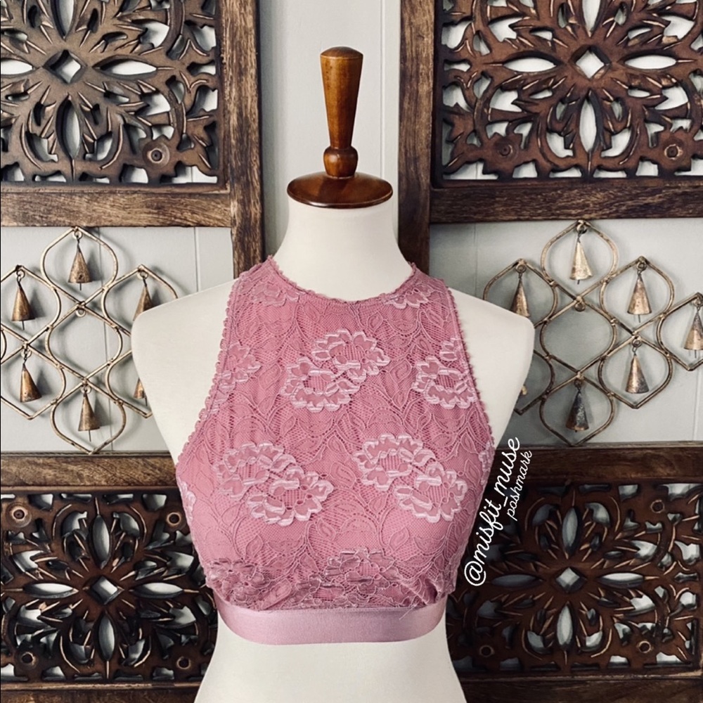 Pink Lace Bralette
